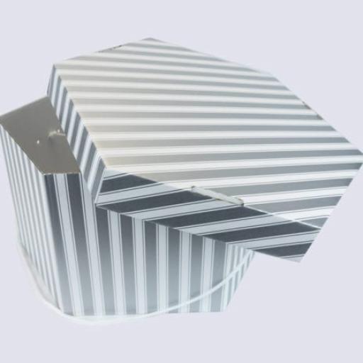 Hat Box Silver/white 14 x 8 1/2" (350 x 216mm)