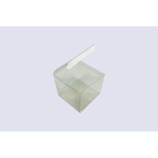 Flat Folding Clear PVC Box 130x130x120mm