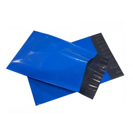 Blue Polythene Mailer 440x560+40mm