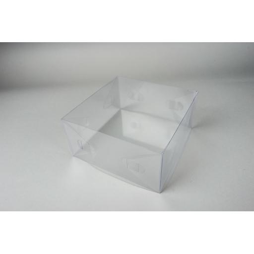 Flat Folding Clear PVC Box 178x178x89mm