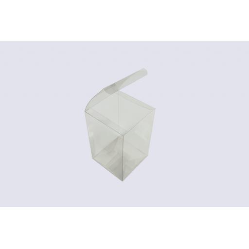 Flat Folding Clear PVC Box 130x130x200mm