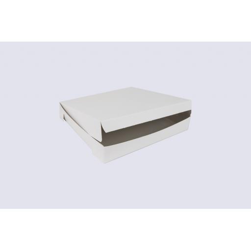 9 Inch Cake Box with Hinged Lid - 1 1/2 Inches Tall