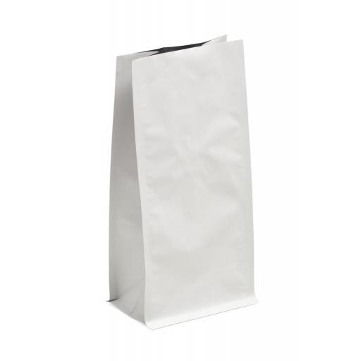 Block Bottom Paper Bags - White 110 x 170 x 215mm