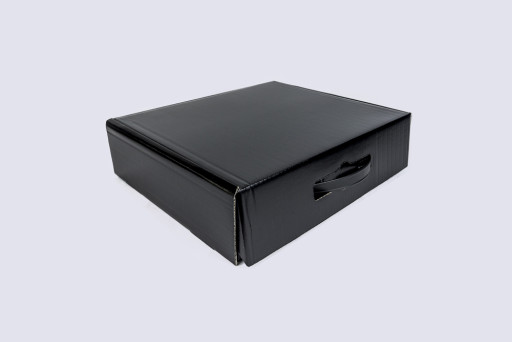 Premium Gift Box with flat handle 355 x 296 x 95mm Red