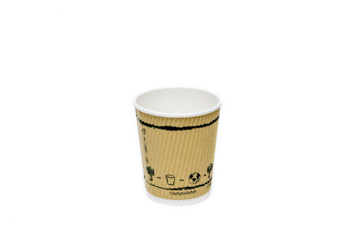 8oz Compostable Single Wall Paper Cup