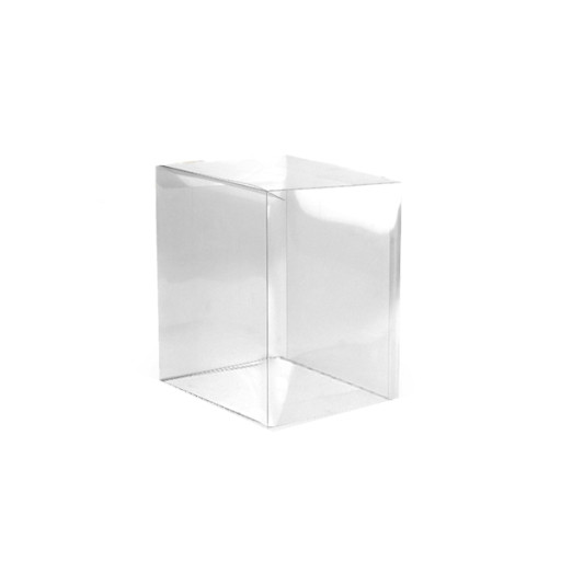 Flat Folding Clear PVC Box 50x50x80mm