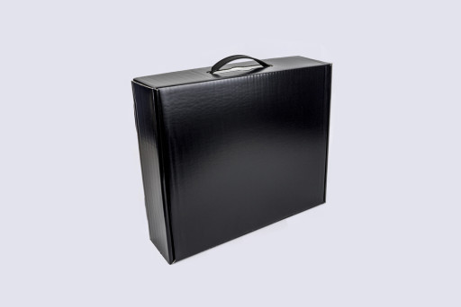 Premium Gift Box with flat handle 355 x 296 x 95mm Red