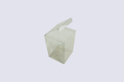 Flat Folding Clear PVC Box 100x100x160mm