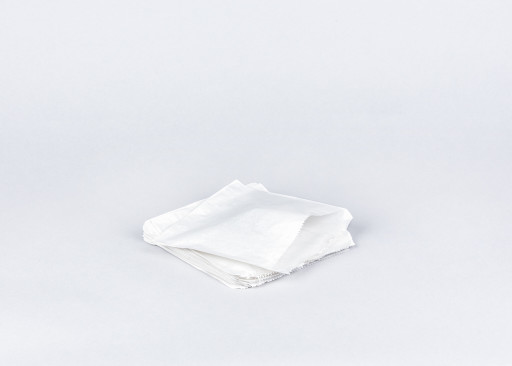 7 inch White Paper Bags
