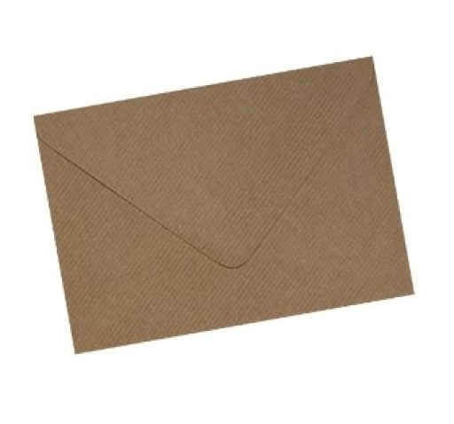 Ribbed Kraft Envelope 114x162mm