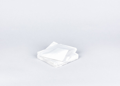 6 inch White Paper Bags