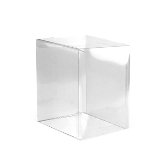 Flat Folding Clear PVC Box 50x50x80mm