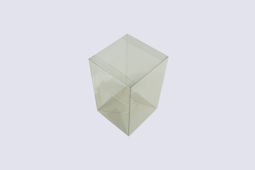 Flat Folding Clear PVC Box 100x100x160mm
