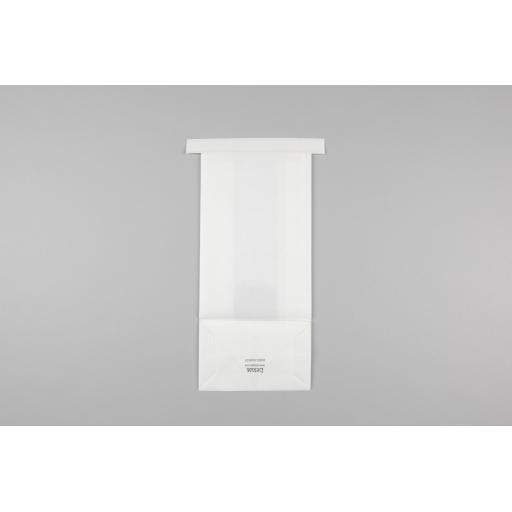 White Tin Tie Bag + Window 260x88x47mm