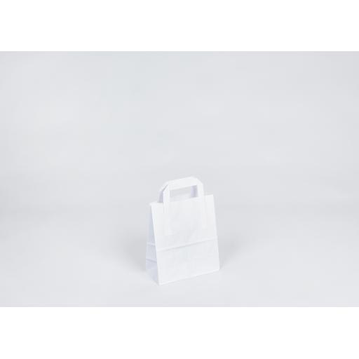 White Carrier with Flat Handle 178x220+91mm