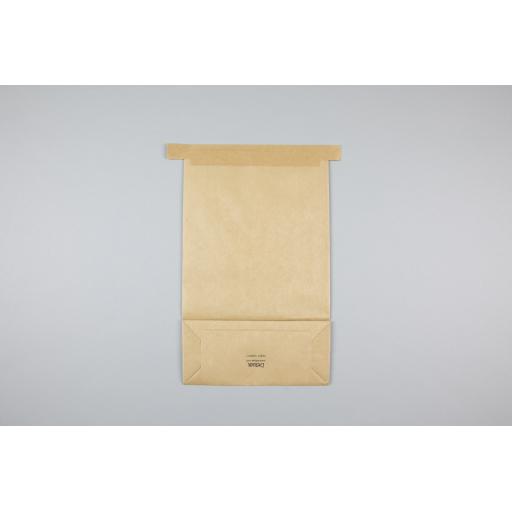 Brown Tin Tie Bag + Window 242x155+70mm