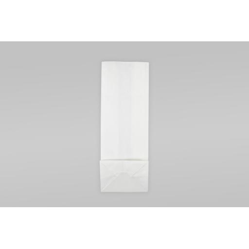 Block Bottom Paper Bags - White 120 x 190 x 310mm