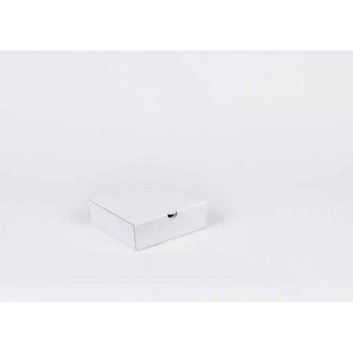 White Corrugated Box 145 x 145 x 48 mm