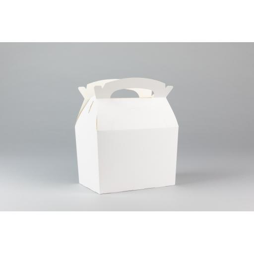 Plain White Lunch box 152 x 100 x 102mm