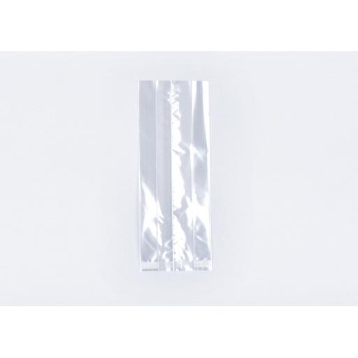 Clear Cellophane Gusseted Bags 120 x 180 x 305mm