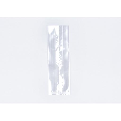 Clear Cellophane Gusseted Bags 90 x 150 x 280mm