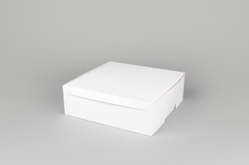 12 Inch Cake Box with Hinged Lid - 4 Inches Tall