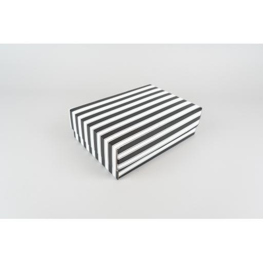 Gift Box 300 x 215 x 95mm Black and White