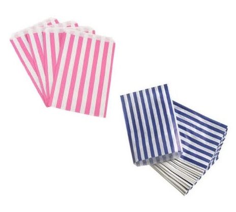 Striped Paper Confectionery Bags